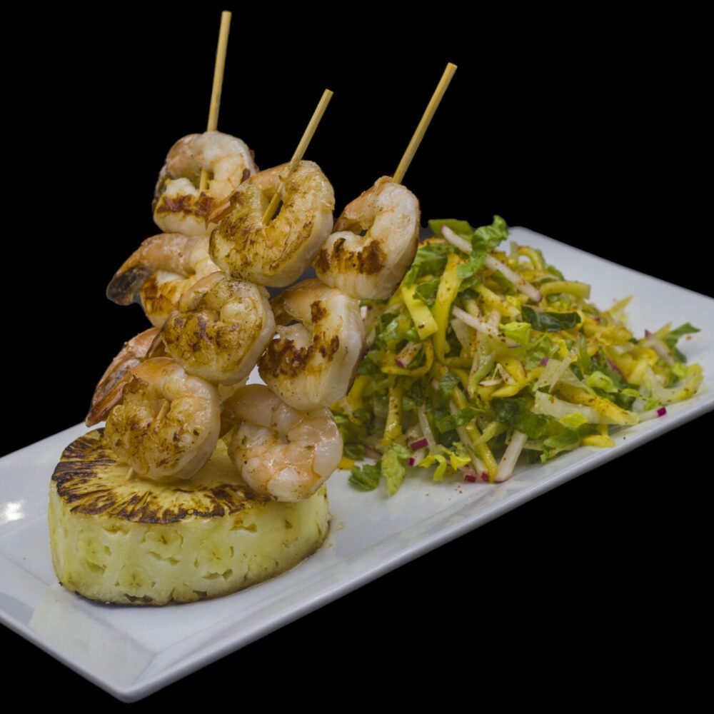 CAMARONES PINCHADOS (SHRIMP SKEWERS)